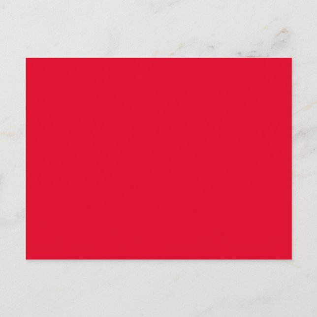 Cadmium Red Solid Colour Postcard (Front)