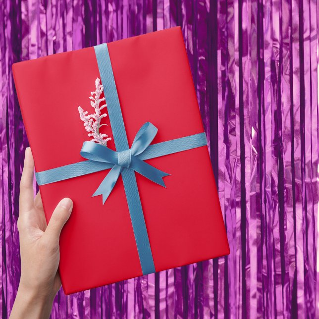 Cadmium Red Solid Colour Wrapping Paper (Creator Uploaded)