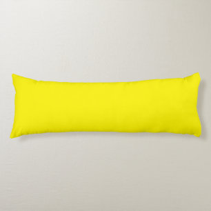 Cadmium yellow (solid colour) body cushion