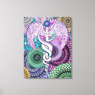 Caduceus Alchemy Canvas Print