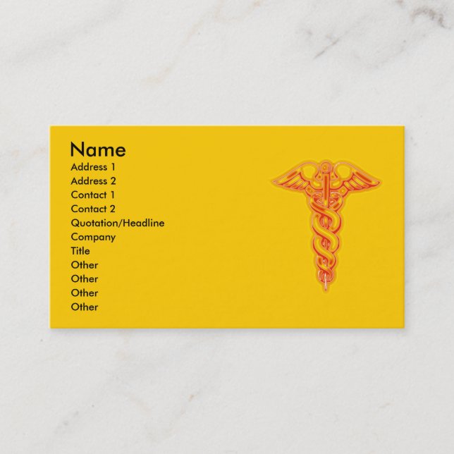 Caduceus Business Card (Front)
