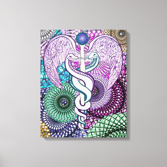 Caduceus Canvas Print (Front)