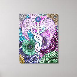 Caduceus Canvas Print