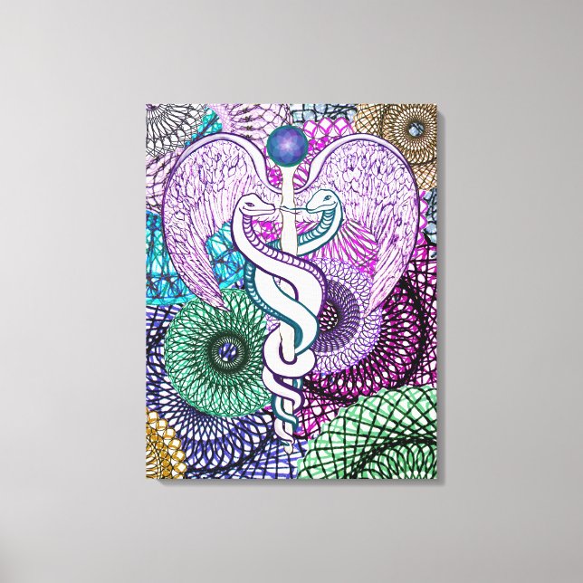 Caduceus Canvas Print (Front)
