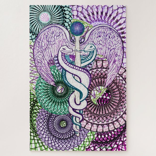 Caduceus Charm Jigsaw Puzzle (Vertical)