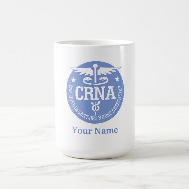 Caduceus CRNA gift ideas Coffee Mug (Center)