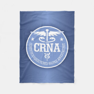 Caduceus CRNA gift ideas Fleece Blanket