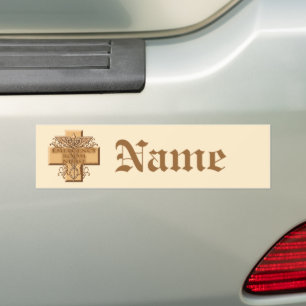 Caduceus Cross ER Nurse Bumper Sticker