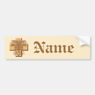Caduceus Cross ER Nurse Bumper Sticker
