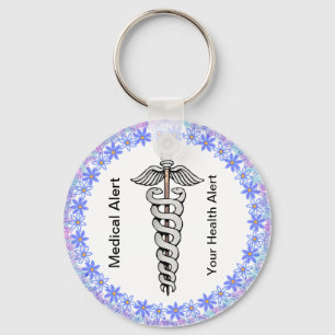 Caduceus Customisable Medical Alert Key Ring