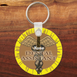 Caduceus Dental Assistant Key Ring