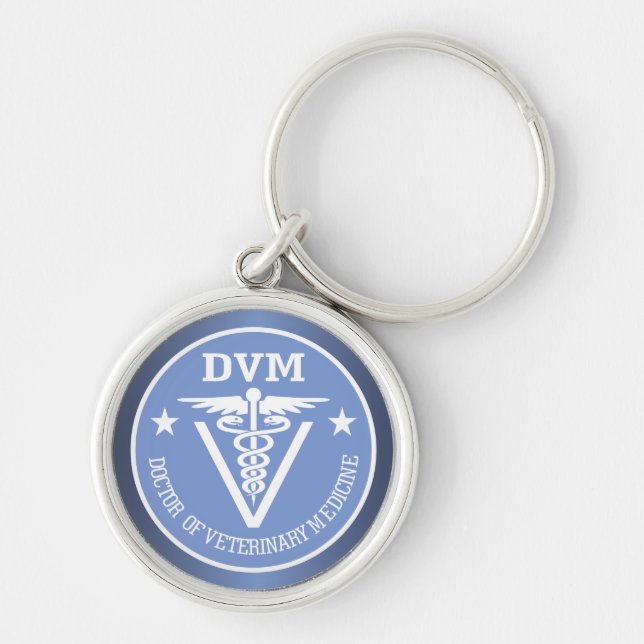 Caduceus DVM 2 Key Ring (Front)