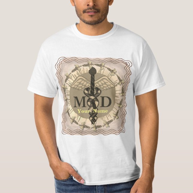 Caduceus MD Doctor  t-shirt (Front)