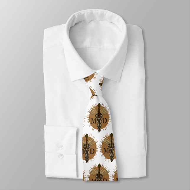Caduceus MD doctor  Tie (Tied)