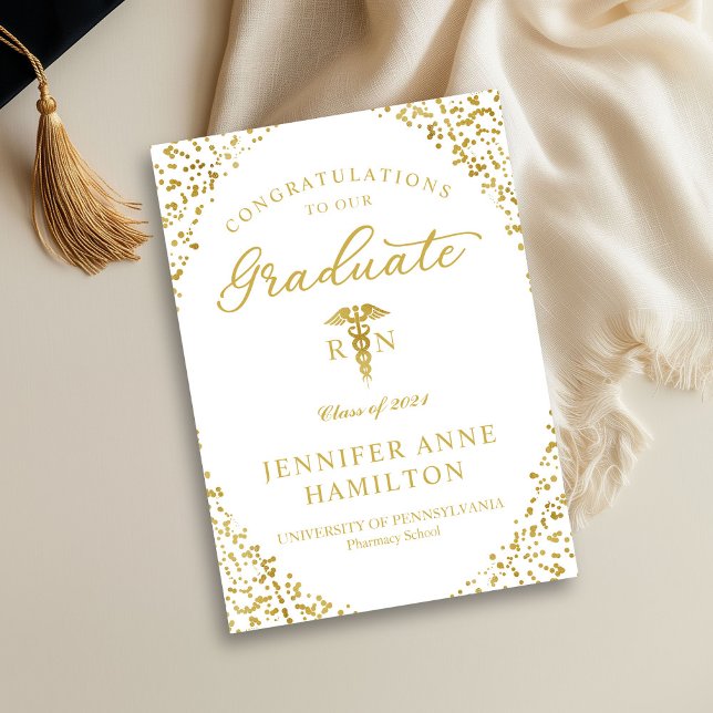 Caduceus Medical RN Graduation Announcement Photo (Creator Uploaded)