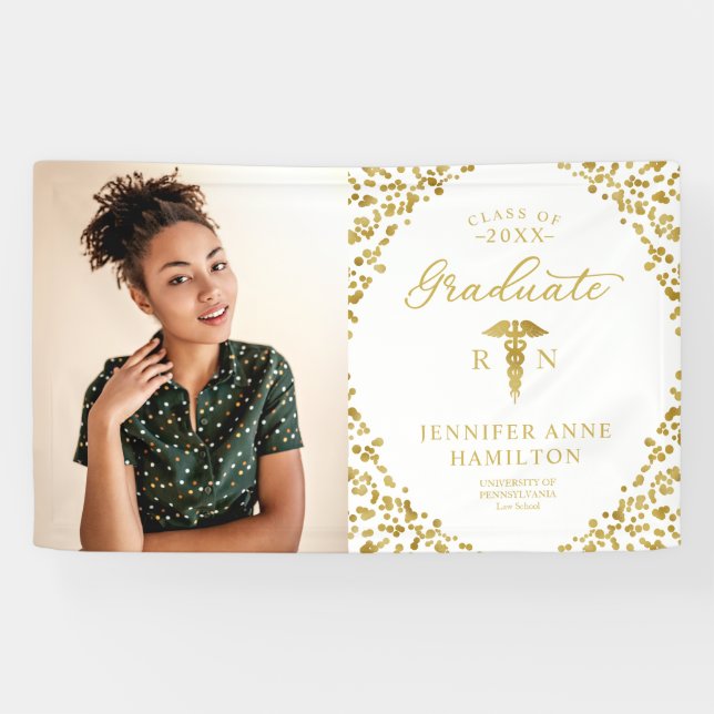 Caduceus Nurse Medical School Graduation Banner (Horizontal)