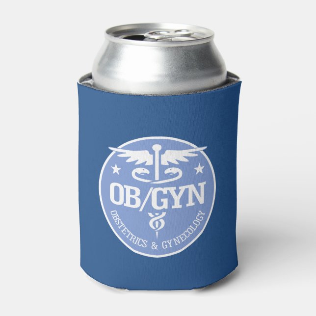 Caduceus (OBGYN) Can Cooler (Can Front)