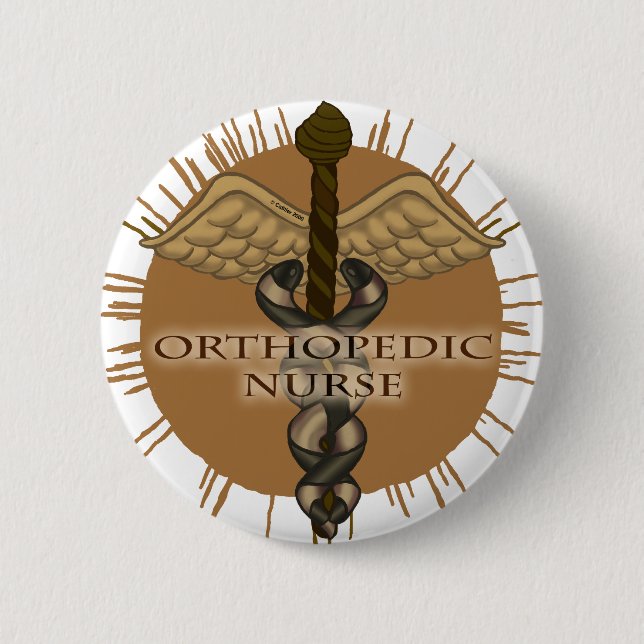 Caduceus Orthopaedic Nurse  pin (Front)