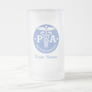 Caduceus PA2 gift ideas Frosted Glass Beer Mug