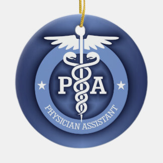 Caduceus PA 2 (blue) Ceramic Tree Decoration