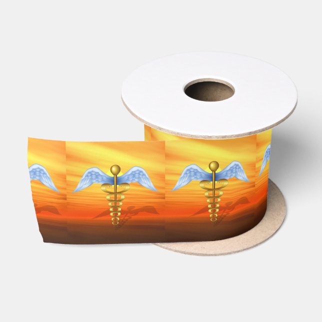 Caduceus Satin Ribbon (Spool)