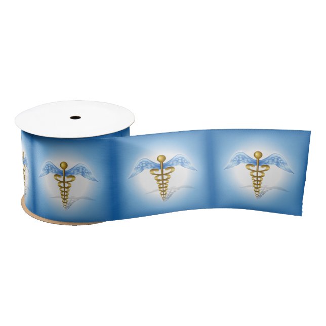Caduceus Satin Ribbon (Spool)