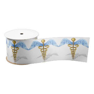 Caduceus Satin Ribbon
