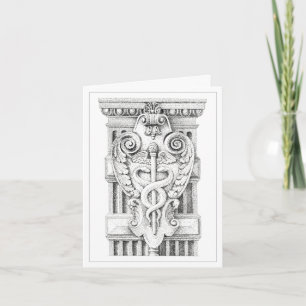 CADUCEUS STAFF Note Card