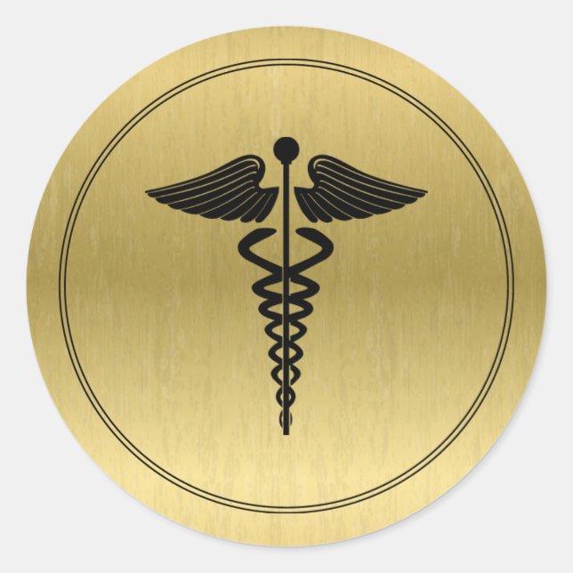 Caduceus Symbol Sticker (Front)