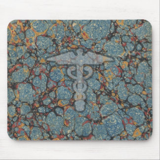 Caduceus the medical symbol for a doctor or nurse mouse mat