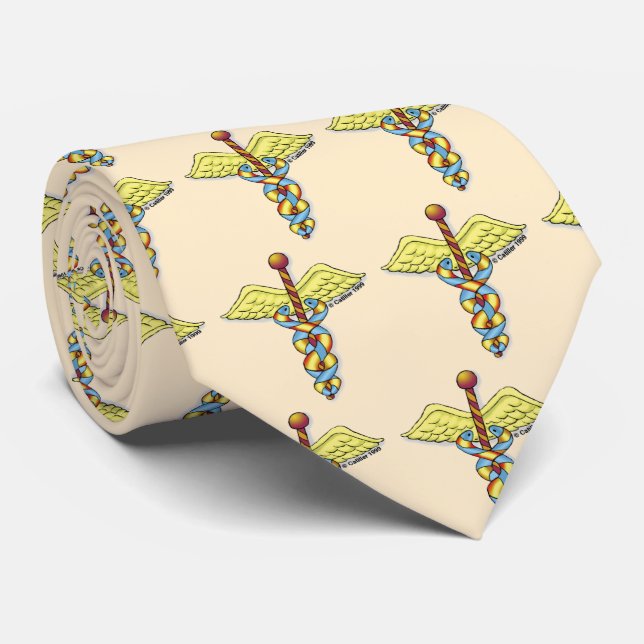 Caduceus Tie (Rolled)
