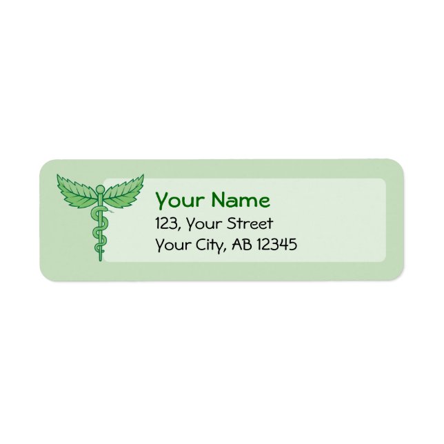 Caduceus with leaves (Front)