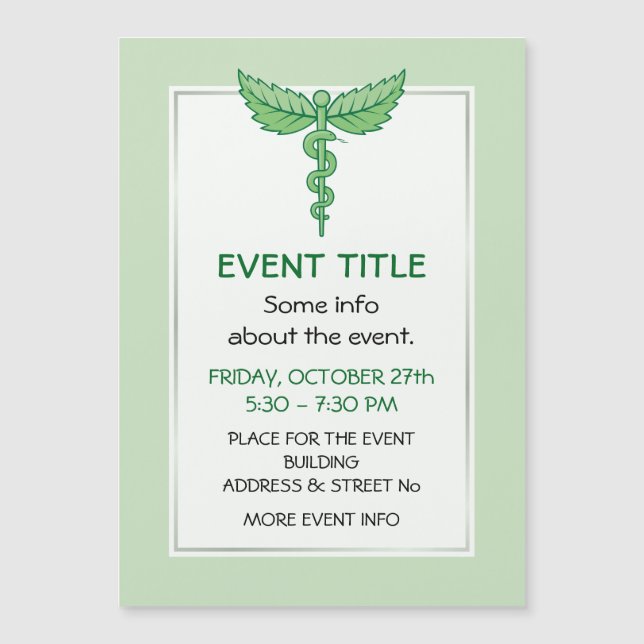 Caduceus with leaves (Front)