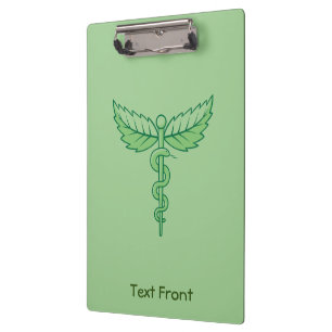 Caduceus with Leaves Clipboard