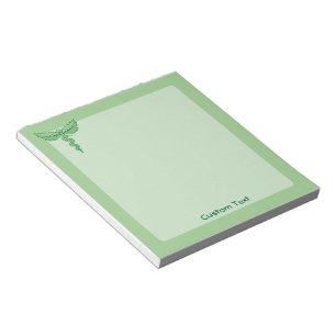 Caduceus with Leaves Notepad