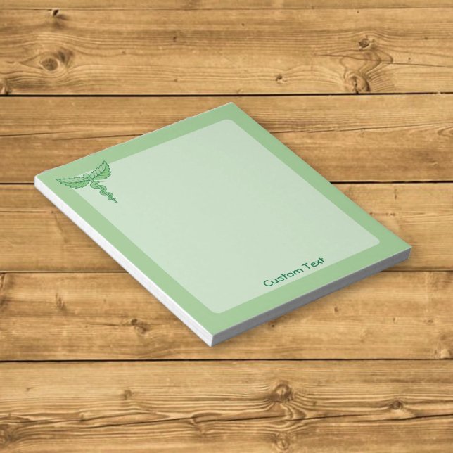 Caduceus with Leaves Notepad (Creator Uploaded)