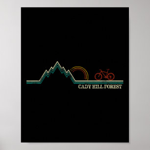 Cady Hill Mountain Biking Vermont Stowe Poster