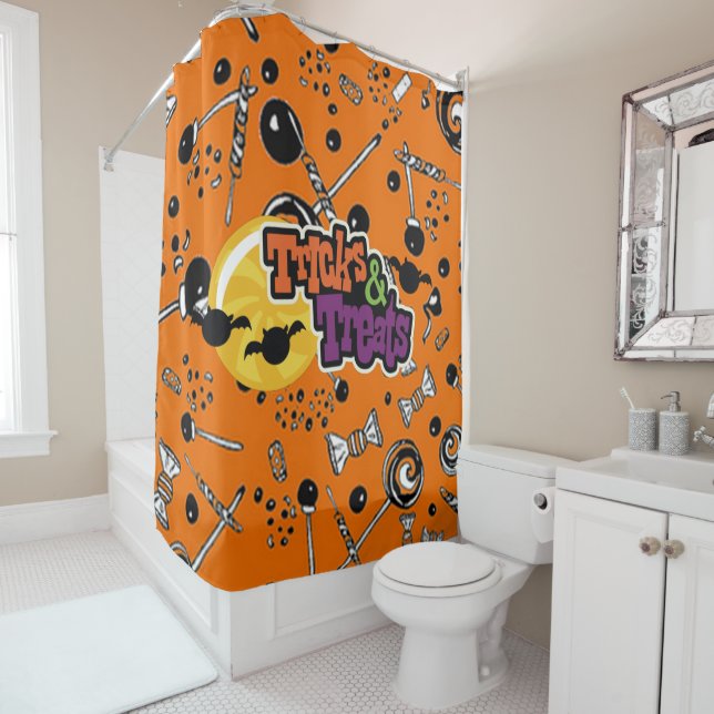 Cady Tricks Or Treat Shower Curtain (In Situ)