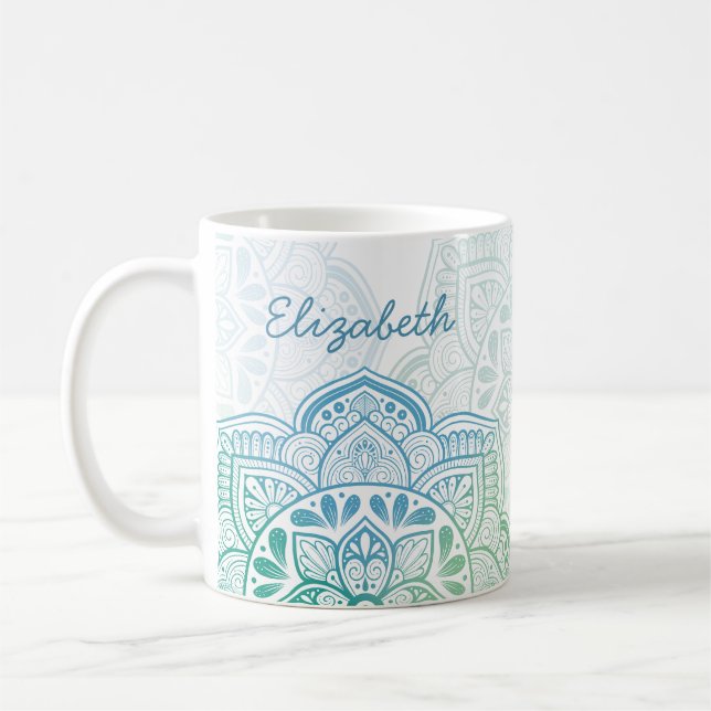 Caelum Mandala 11 oz. Personalized Mug (Left)