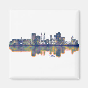 Caen Skyline Magnet