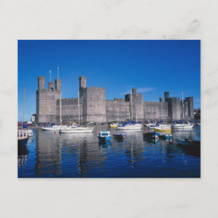 Caernarfon Castle, Gwynedd, Wales Postcard