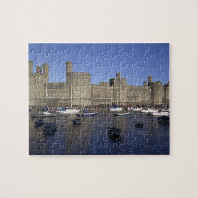 Caernarfon Castle, Gwynedd, Wales (RF) Jigsaw Puzzle (Horizontal)
