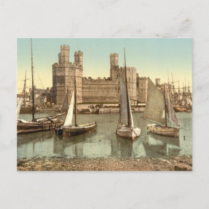 Caernarfon Castle II, Gwynedd, Wales Postcard