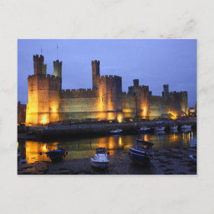Caernarfon castle postcard