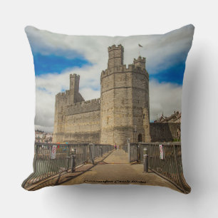Caernarfon Castle Wales. Cushion