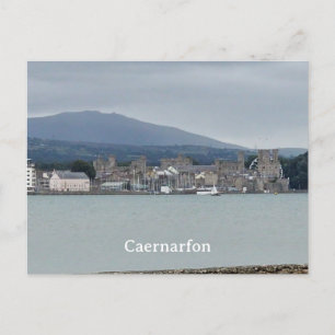 Caernarfon from Anglesey Postcard