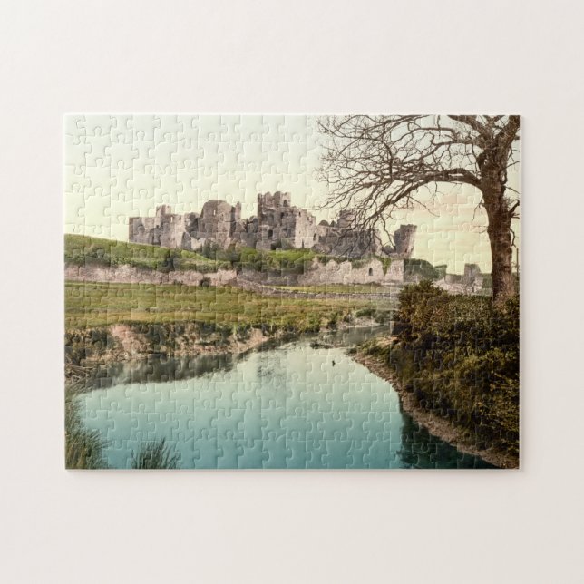 Caerphilly Castle, Wales Jigsaw Puzzle (Horizontal)