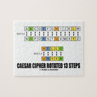 Caesar Cipher Rotated 13 Steps (Substitution) Jigsaw Puzzle