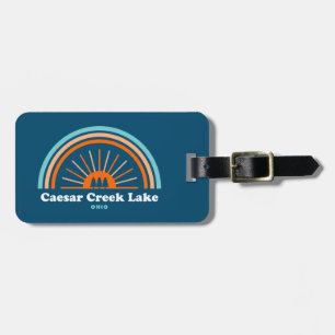 Caesar Creek Lake Ohio Rainbow Luggage Tag