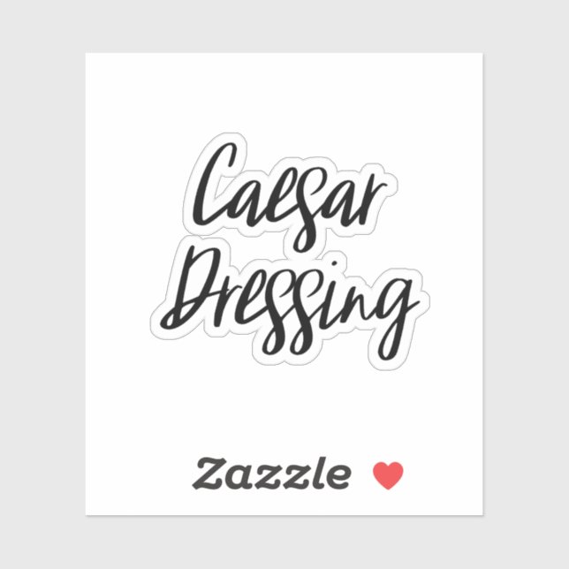 Caesar Dressing Storage Sticker (Sheet)